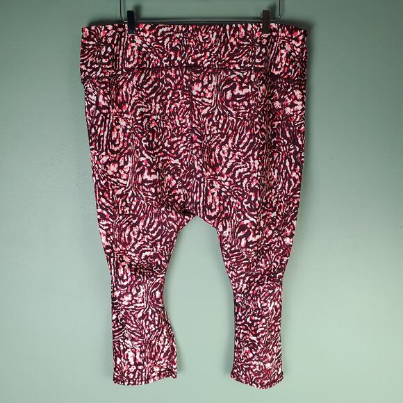 Under Armour Womens High Rise Print Compression Workout Leggings Capri Size 3X - Picture 2 of 6